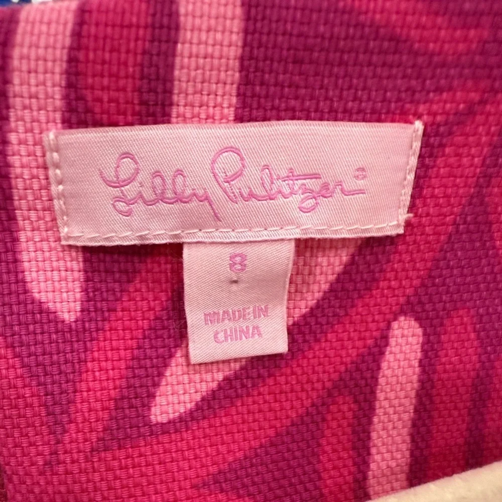 Lilly Pulitzer Stephanie Pink Geometric shift Dress size 8 - Picture 3 of 5